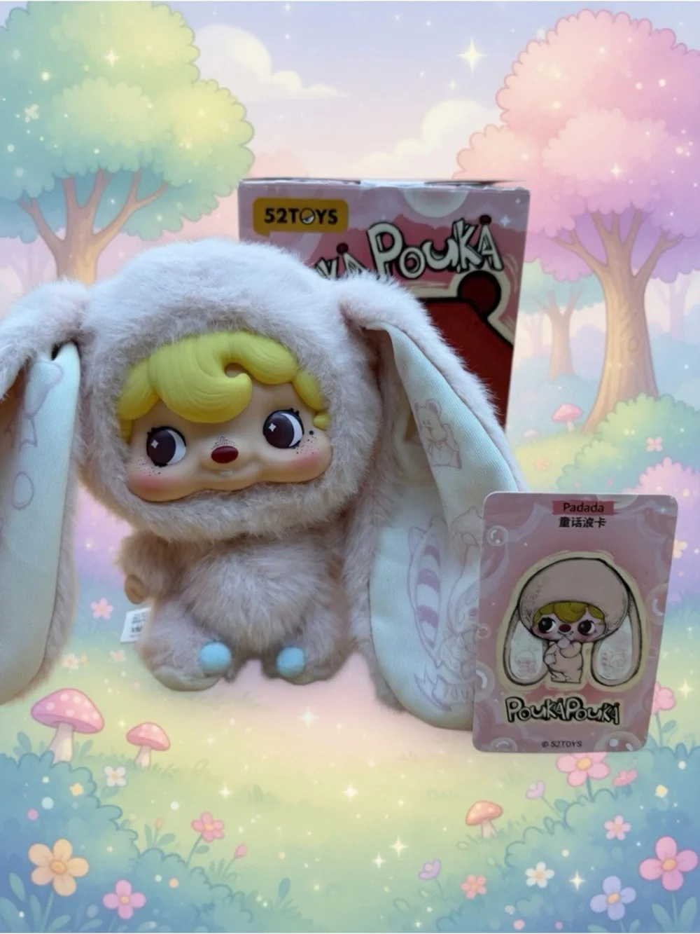 Pouka Pouka Plush Bunny Costume Figure - Pink